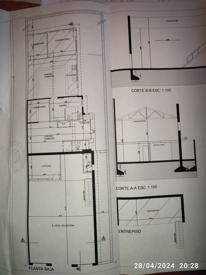 GALPON CON 2 DEPARTAMENTOS EN TERRENO PROPIO EN BARRIO SAN JUAN